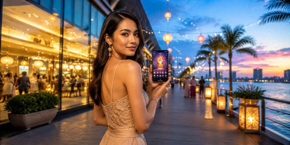 Pemain poker kasino dalam talian di Johor Bahru menggunakan aplikasi 123hd